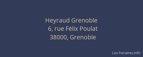 Heyraud Grenoble