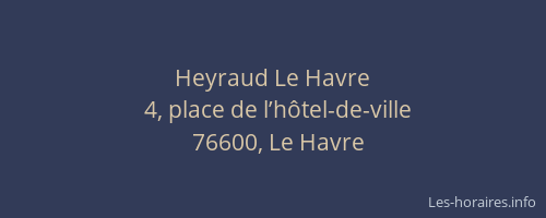Heyraud Le Havre