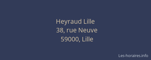 Heyraud Lille