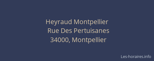 Heyraud Montpellier