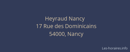 Heyraud Nancy