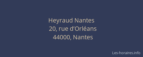 Heyraud Nantes