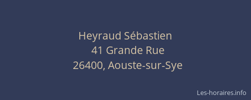 Heyraud Sébastien