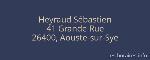 Heyraud Sébastien