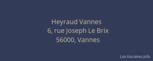 Heyraud Vannes