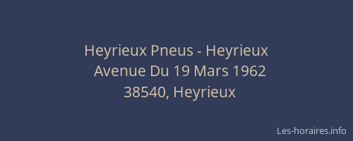 Heyrieux Pneus - Heyrieux
