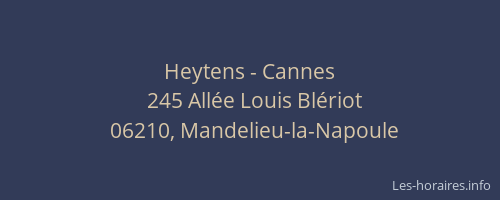 Heytens - Cannes