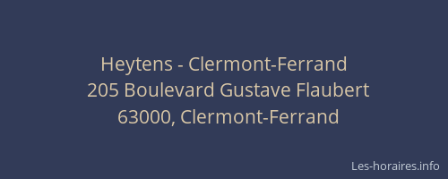 Heytens - Clermont-Ferrand