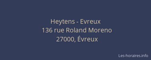 Heytens - Evreux