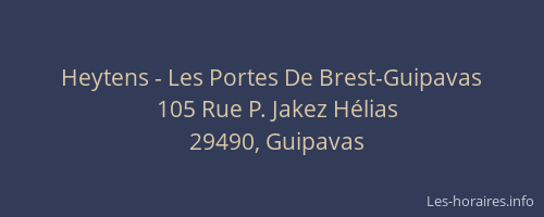 Heytens - Les Portes De Brest-Guipavas
