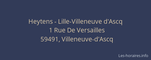 Heytens - Lille-Villeneuve d'Ascq