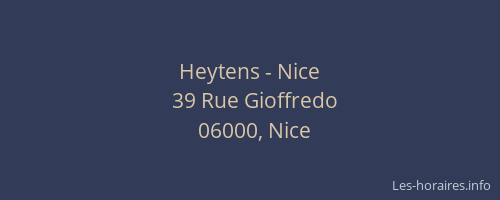 Heytens - Nice