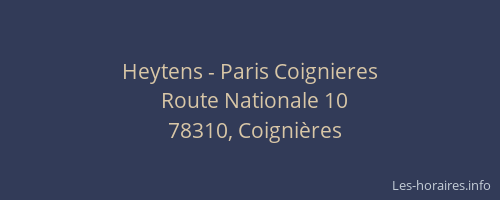 Heytens - Paris Coignieres