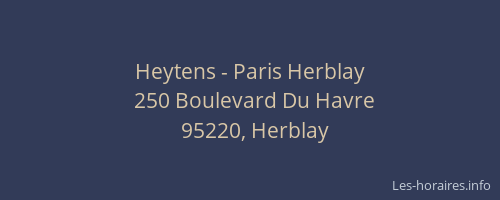 Heytens - Paris Herblay