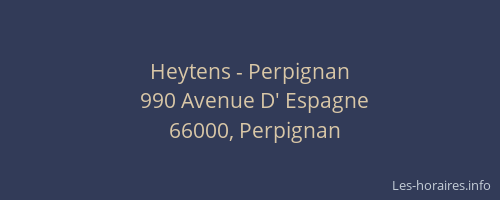 Heytens - Perpignan