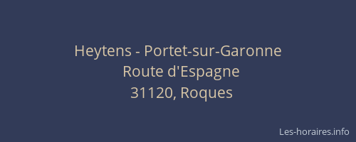 Heytens - Portet-sur-Garonne