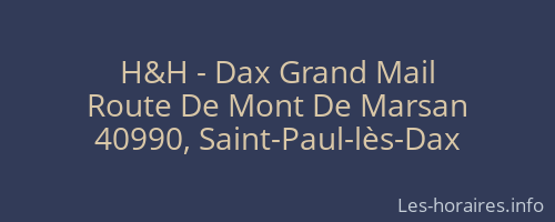 H&H - Dax Grand Mail