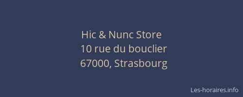 Hic & Nunc Store