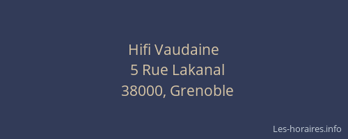 Hifi Vaudaine