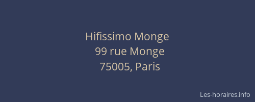Hifissimo Monge