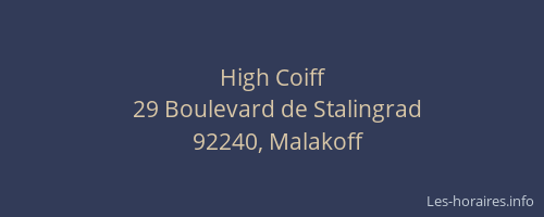 High Coiff