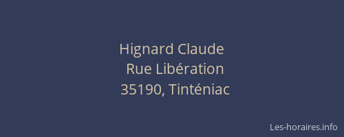 Hignard Claude