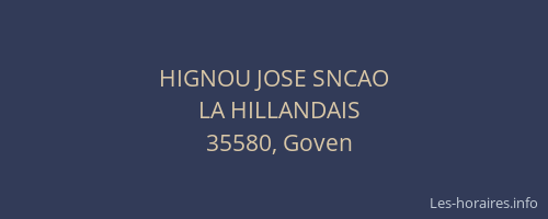 HIGNOU JOSE SNCAO