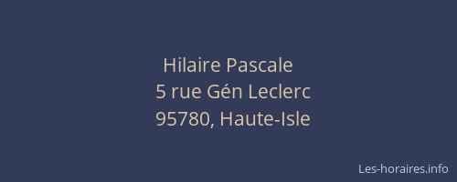 Hilaire Pascale