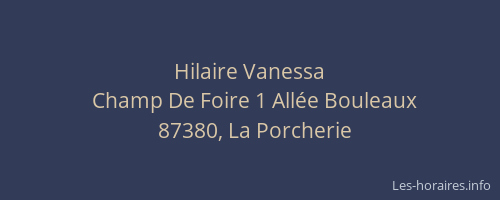 Hilaire Vanessa
