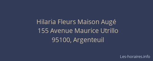 Hilaria Fleurs Maison Augé