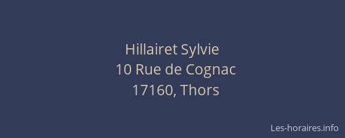 Hillairet Sylvie
