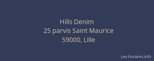 Hills Denim
