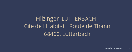 Hilzinger  LUTTERBACH