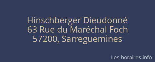 Hinschberger Dieudonné