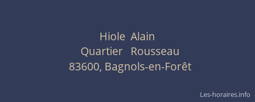 Hiole  Alain
