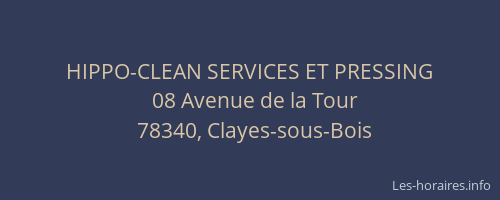 HIPPO-CLEAN SERVICES ET PRESSING
