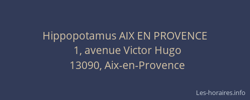 Hippopotamus AIX EN PROVENCE