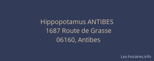 Hippopotamus ANTIBES