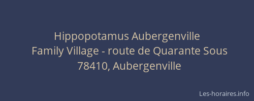 Hippopotamus Aubergenville