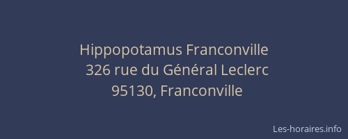 Hippopotamus Franconville