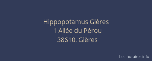 Hippopotamus Gi&egrave;res