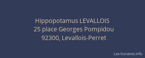 Hippopotamus LEVALLOIS