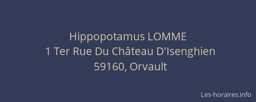 Hippopotamus LOMME