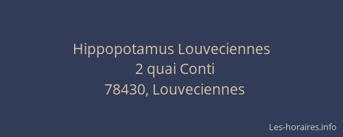 Hippopotamus Louveciennes