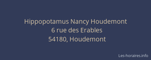 Hippopotamus Nancy Houdemont