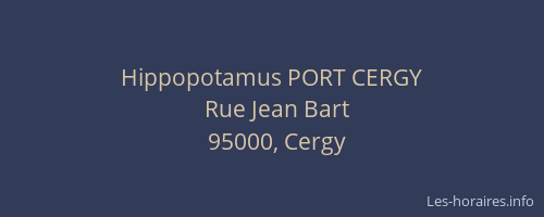 Hippopotamus PORT CERGY
