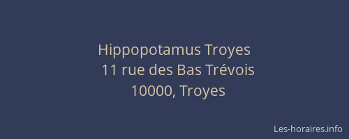 Hippopotamus Troyes