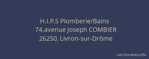 H.I.P.S Plomberie/Bains