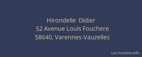 Hirondelle  Didier