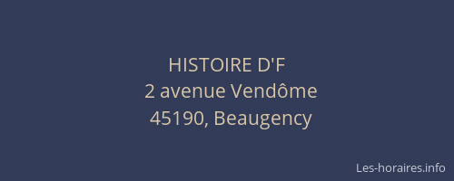 HISTOIRE D'F